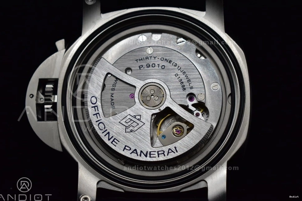  P.9010 Dial Black on PAM1312 1:1 Leather Black VSF Strap Edition Best 0210